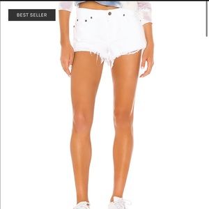 Pistola Revolve Gigi White Denim Shorts